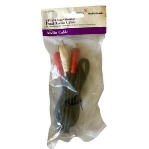 Radio Shack Shielded Dual Audio Cable 3"